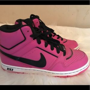 Nike pink hightop prestige sneakers 8